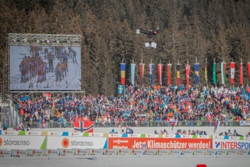 Cablecam Highspeed bei der WM Seefeld